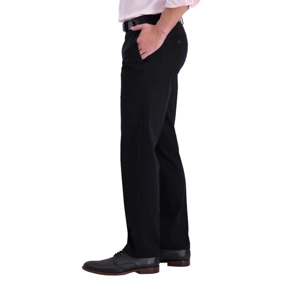 NEW Haggar Men’s Premium Fabric Straight Fit Non-Iron Pants Black, Size 34x32 - Picture 7 of 8